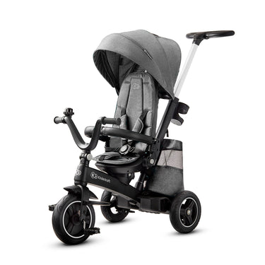Tricicleta 5 in 1 Kinderkraft Easytwist, Platinum Grey, +1 an